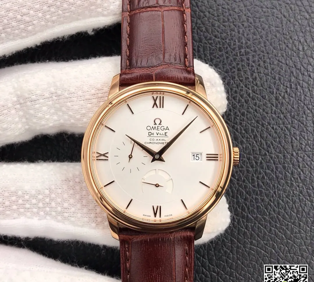 Omega De Ville 424.53.40.21.02.001 ZF Factory 1:1 Best Edition Replica Watch Brown Leather Strap